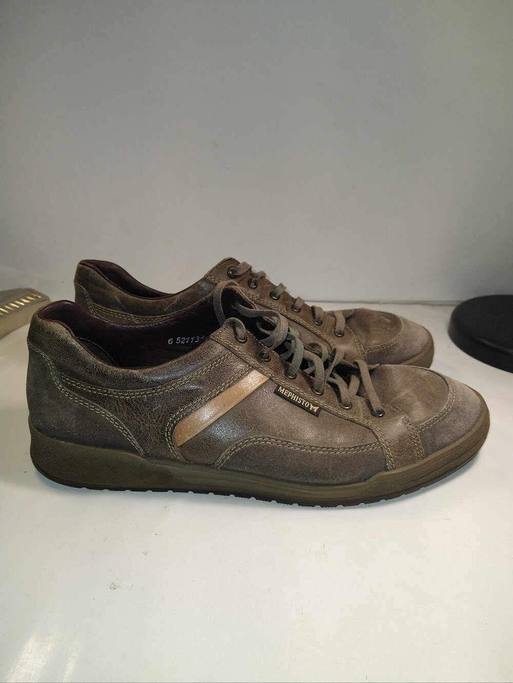 Mephisto City Hiker Air-Jet Leather Lace Up Sneakers Shoes Men's sz 12.5.